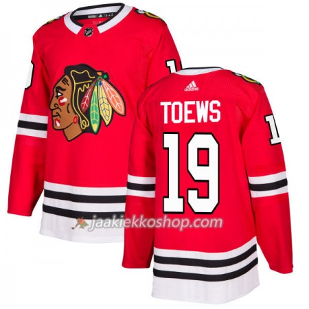 Miehille NHL Chicago Blackhawks Pelipaita Jonathan Toews 19 Adidas 2017-2018 Punainen Authentic Miehille NHL Chicago Blackhawks Pelipaita Jonathan Toews 19 Adidas 2017-2018 Punainen Authentic